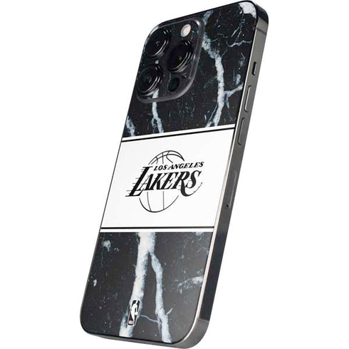 NBA Los Angeles Lakers Marble iPhone 16 Pro Skin